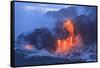 Kilauea lava flow near former town of Kalapana, Big Island, Hawaii, USA-Stuart Westmorland-Framed Stretched Canvas