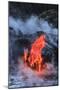 Kilauea lava flow near former town of Kalapana, Big Island, Hawaii, USA-Stuart Westmorland-Mounted Photographic Print