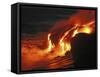 Kilauea Lava Flow Sea Entry, Big Island, Hawaii-null-Framed Stretched Canvas