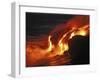 Kilauea Lava Flow Sea Entry, Big Island, Hawaii-null-Framed Premium Photographic Print