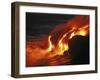 Kilauea Lava Flow Sea Entry, Big Island, Hawaii-null-Framed Photographic Print