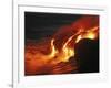 Kilauea Lava Flow Sea Entry, Big Island, Hawaii-null-Framed Photographic Print