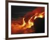 Kilauea Lava Flow Sea Entry, Big Island, Hawaii-null-Framed Photographic Print