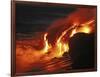 Kilauea Lava Flow Sea Entry, Big Island, Hawaii-null-Framed Photographic Print