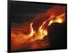 Kilauea Lava Flow Sea Entry, Big Island, Hawaii-null-Framed Photographic Print