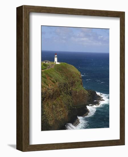 Kilauea Lighthouse Located on Kilauea Point on the Island of Kauai, Hawaii, USA-David R. Frazier-Framed Photographic Print