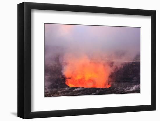 Kilauea Overlook, viewing one of the world's most active volcanoes, Hawaii Volcanoes NP, Big Island-Stuart Westmorland-Framed Photographic Print