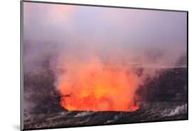 Kilauea Overlook, viewing one of the world's most active volcanoes, Hawaii Volcanoes NP, Big Island-Stuart Westmorland-Mounted Photographic Print