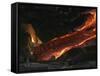 Kilauea Pahoehoe Lava Flow, Big Island, Hawaii-null-Framed Stretched Canvas