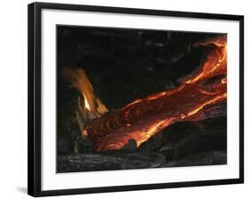 Kilauea Pahoehoe Lava Flow, Big Island, Hawaii-null-Framed Photographic Print