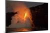 Kilauea volcano, Big Island, Hawaii. A rare lava flow formation called a fire hose-Gayle Harper-Mounted Photographic Print