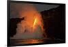 Kilauea volcano, Big Island, Hawaii. A rare lava flow formation called a fire hose-Gayle Harper-Framed Photographic Print