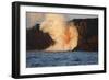 Kilauea volcano, Big Island, Hawaii. A rare lava flow formation called a 'fire hose'-Gayle Harper-Framed Photographic Print