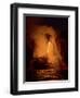 Kilauea volcano, Big Island, Hawaii. A rare lava flow formation called a 'fire hose'-Gayle Harper-Framed Photographic Print