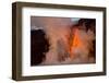 Kilauea volcano, Big Island, Hawaii. A rare lava flow formation called a 'fire hose'-Gayle Harper-Framed Photographic Print