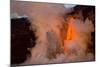 Kilauea volcano, Big Island, Hawaii. A rare lava flow formation called a 'fire hose'-Gayle Harper-Mounted Photographic Print