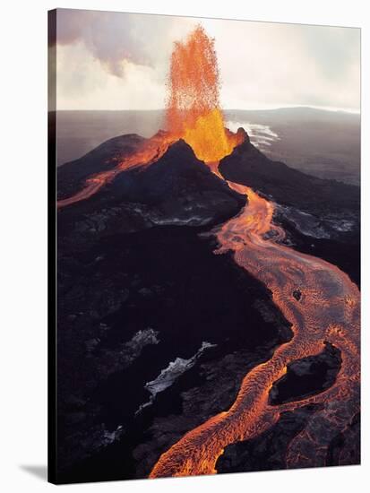 Kilauea Volcano Erupting-Jim Sugar-Stretched Canvas