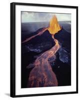 Kilauea Volcano Erupting-Jim Sugar-Framed Photographic Print