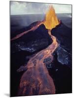 Kilauea Volcano Erupting-Jim Sugar-Mounted Photographic Print