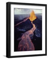 Kilauea Volcano Erupting-Jim Sugar-Framed Photographic Print