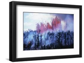 Kilauea Volcano Erupting-null-Framed Photographic Print