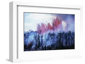 Kilauea Volcano Erupting-null-Framed Photographic Print