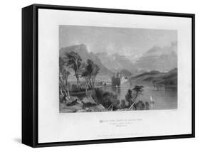 Kilchurn Castle, Loch Awe, Looking Towards Dalmally, Argyleshire, 19th Century-Thomas Barber-Framed Stretched Canvas