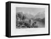 Kilchurn Castle, Loch Awe, Looking Towards Dalmally, Argyleshire, 19th Century-Thomas Barber-Framed Stretched Canvas