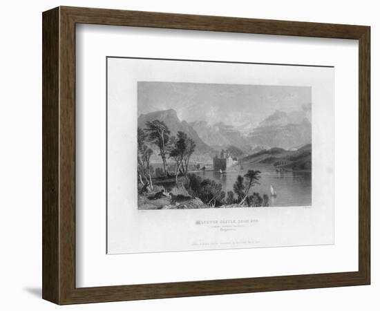 Kilchurn Castle, Loch Awe, Looking Towards Dalmally, Argyleshire, 19th Century-Thomas Barber-Framed Giclee Print