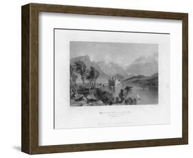 Kilchurn Castle, Loch Awe, Looking Towards Dalmally, Argyleshire, 19th Century-Thomas Barber-Framed Giclee Print