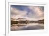 Kilchurn Castle reflected in Loch Awe at dawn in winter, Highlands, Scotland-Adam Burton-Framed Photographic Print