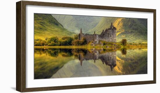 Kilchurn Castle Reflection in Loch Awe, Argyll and Bute, Scottish Highlands, Scotland-null-Framed Photographic Print