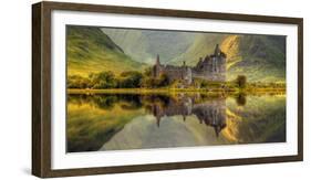 Kilchurn Castle Reflection in Loch Awe, Argyll and Bute, Scottish Highlands, Scotland-null-Framed Photographic Print