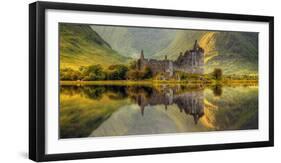 Kilchurn Castle Reflection in Loch Awe, Argyll and Bute, Scottish Highlands, Scotland-null-Framed Photographic Print