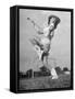 Kilgore Junior College Rangerette Marching with Her Baton-Joe Scherschel-Framed Stretched Canvas