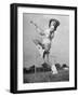 Kilgore Junior College Rangerette Marching with Her Baton-Joe Scherschel-Framed Photographic Print