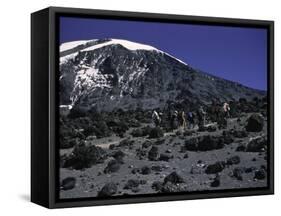 Kilimanjaro's Summit, Kilimanjaro-Michael Brown-Framed Stretched Canvas