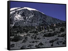 Kilimanjaro's Summit, Kilimanjaro-Michael Brown-Framed Stretched Canvas