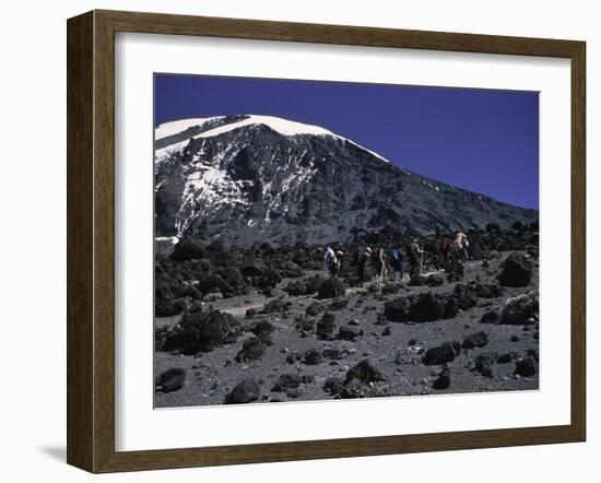 Kilimanjaro's Summit, Kilimanjaro-Michael Brown-Framed Premium Photographic Print