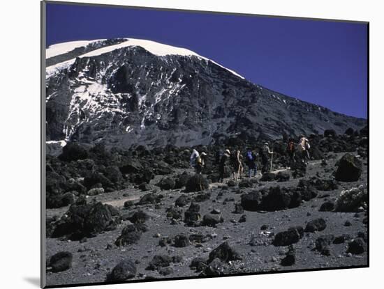 Kilimanjaro's Summit, Kilimanjaro-Michael Brown-Mounted Premium Photographic Print
