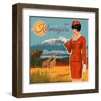 Kilimanjaro-Bruno Pozzo-Framed Art Print