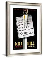 Kill Bill: Vol. 2, US Poster, 2004. © Miramax/courtesy Everett Collection-null-Framed Art Print