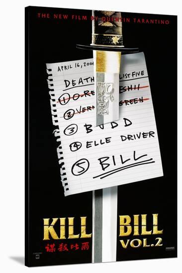 Kill Bill: Vol. 2, US Poster, 2004. © Miramax/courtesy Everett Collection-null-Stretched Canvas