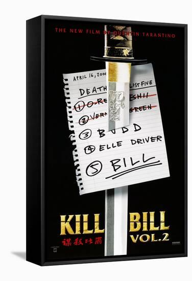 Kill Bill: Vol. 2, US Poster, 2004. © Miramax/courtesy Everett Collection-null-Framed Stretched Canvas