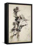 Kill Me a Red-Hipped Humble-Bee on the Top of a Thistle-Arthur Rackham-Framed Stretched Canvas