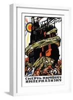 Kill The Imperialistic Monster-null-Framed Art Print