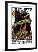 Kill The Imperialistic Monster-null-Framed Art Print