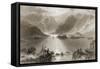 Killary Harbour, County Mayo, Ireland, from 'scenery and Antiquities of Ireland' by George…-William Henry Bartlett-Framed Stretched Canvas