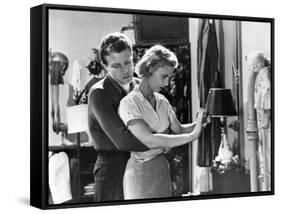 KILLER'S KISS, 1955 directed by STANLEY kUBRICK Jamie Smith / Irene Kane (b/w photo)-null-Framed Stretched Canvas