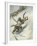 Killer Ski Jump 1934-Vittorio Pisani-Framed Art Print